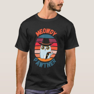 Meowdy Pawtner Texan Cat Meme Cat Mashup T-Shirt