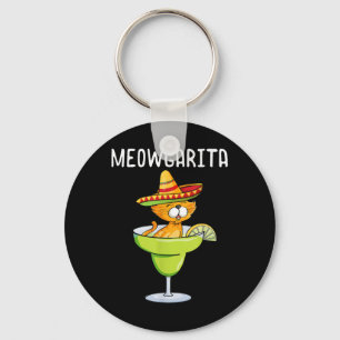 Meowgarita - Cinco De Mayo Margarita Cat Lover  Keychain