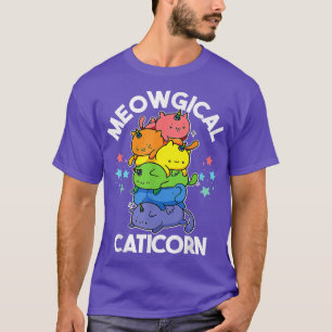 Meowgical Caticorn Funny Unicorn & Cute Kittycorn  T-Shirt
