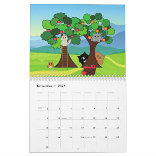 "Meowgical Moments: A Year of Kawaii Cats"Calendar Calendar