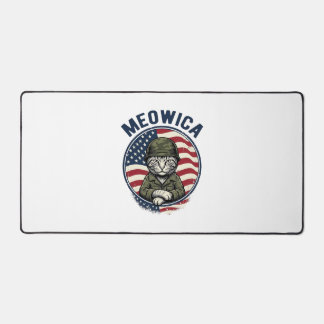 Meowica Chat Patriotique Chemise Gravure Vintage D