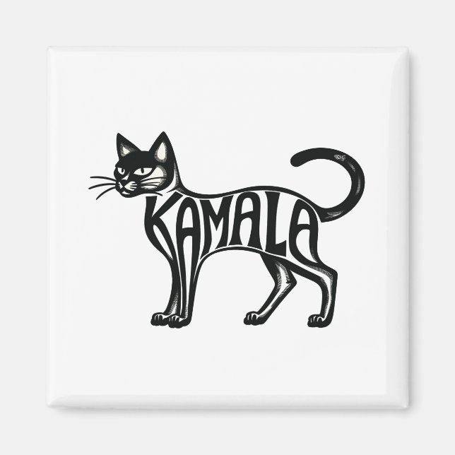 Meowmala Kamala Childless Cat Lady Harris   Magnet (Front)