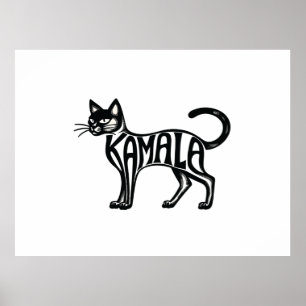 Meowmala Kamala Childless Cat Lady Harris Poster