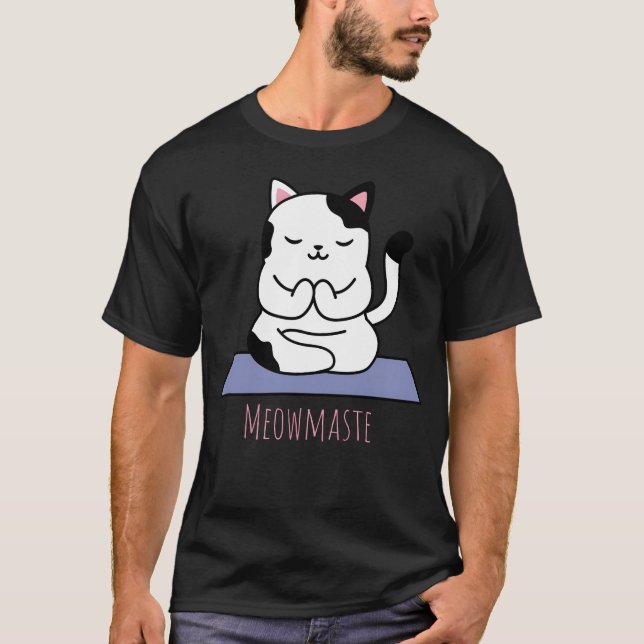 Meowmaste Animal Yoga T-Shirt (Front)