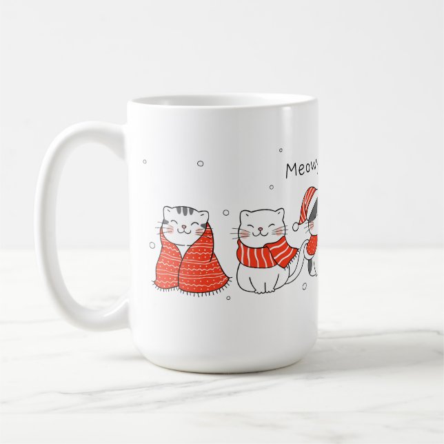 Meowmy Christmas!  Mug (Left)