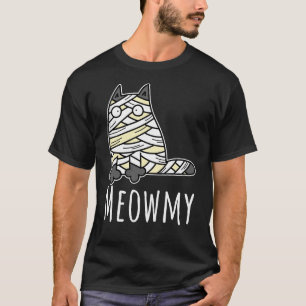 Meowmy Mummy Cat - Funny Pet Halloween T-Shirt