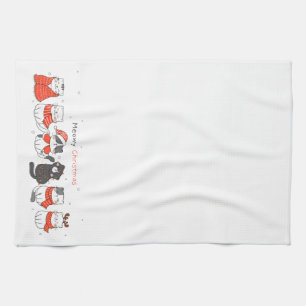 Meowmy Noël !  Serviettes de cuisine