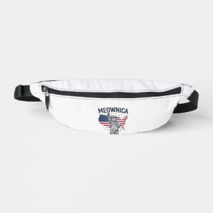 Meownica Chat Patriotique Design Vectoriel Vintage