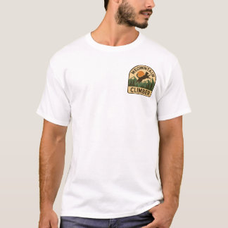 Meowntain Climber Leaping Cat T-Shirt