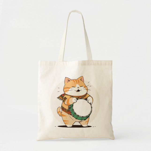Meows and Melodies Tote Bag (Front)