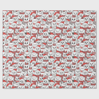 Meowy & Bright - Christmas Cats Wrapping Paper