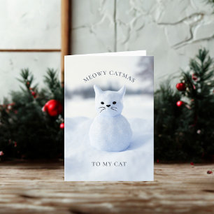 Meowy Catmas Carte de Noël