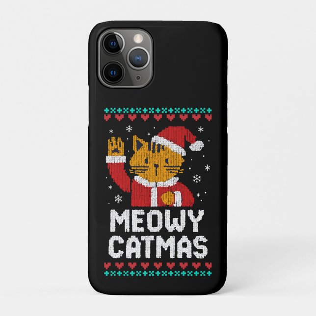 Meowy Catmas Case-Mate iPhone Case (Back)