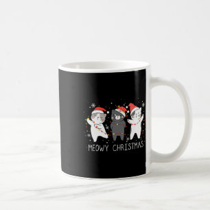 Meowy Catmas Cat Christmas Cute Cats Lover Santa H Coffee Mug