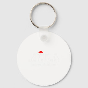Meowy Catmas Cat Christmas Cute Kitten Cats Santa Keychain