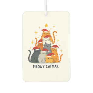 Meowy Catmas Cat Christmas Tree Xmas (4) Air Freshener