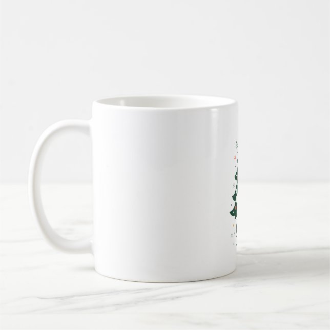 Meowy Catmas Cat Christmas Tree Xmas Funny Santa C Coffee Mug (Left)