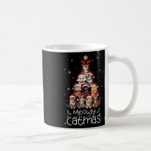 Meowy Catmas Cat Christmas Tree Xmas Holiday Men W Coffee Mug