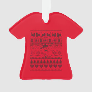 Meowy Catmas Chat Doux Laide T-Shirt Ornement