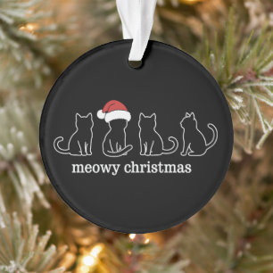 Meowy Catmas Chat Noël Mignon Chat Chaton Chats Pè
