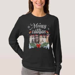Meowy Catmas Family Matching Christmas Pyjamas San T-Shirt