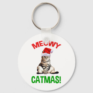 Meowy Catmas! Keychain