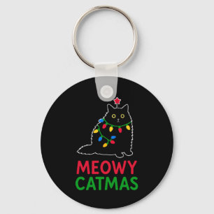 Meowy Catmas Keychain