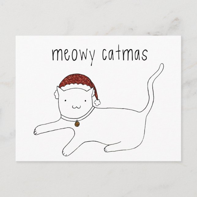 Meowy Catmas postcard (Front)