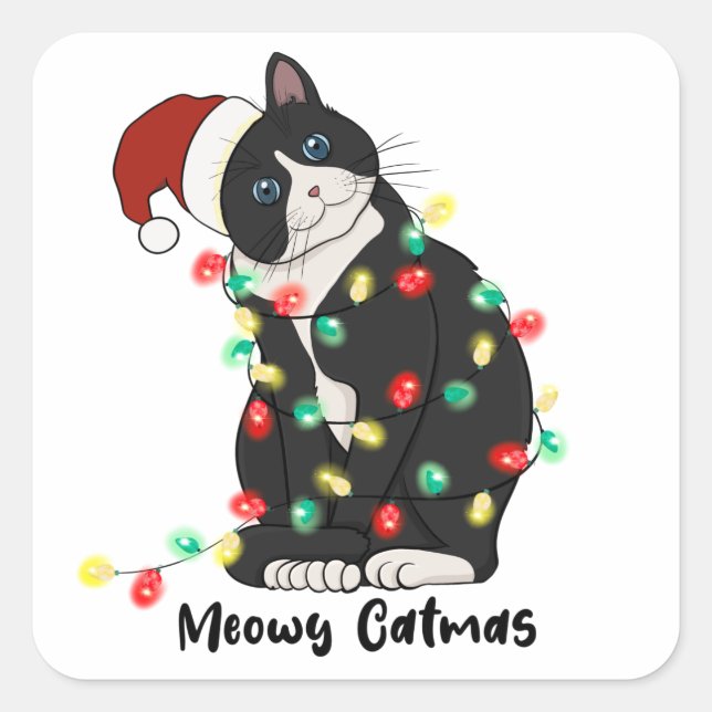 Meowy Catmas Sticker (Front)