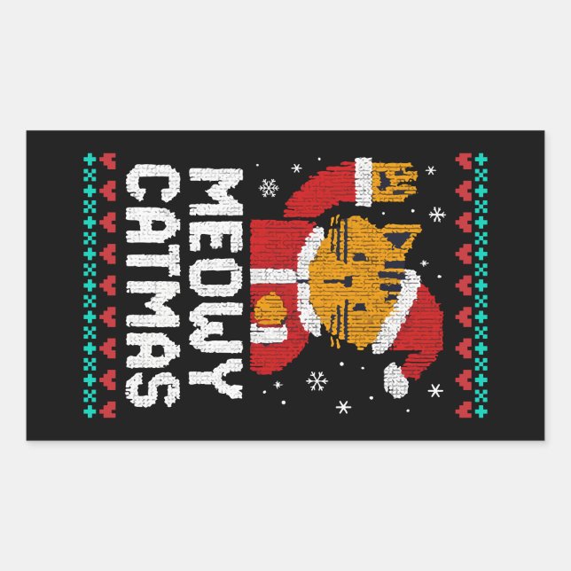 Meowy Catmas Sticker (Front)