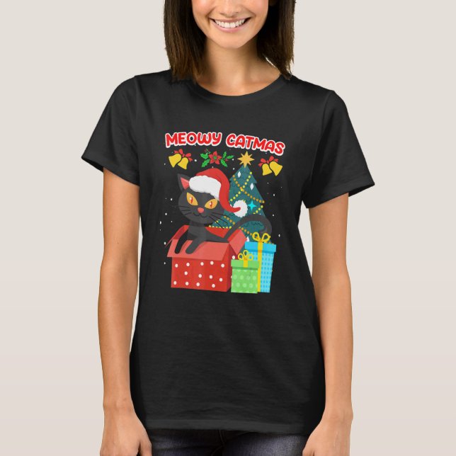 Meowy Catmas T-Shirt (Front)