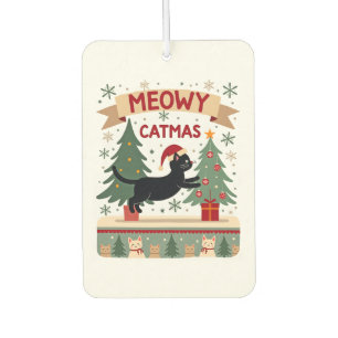 Meowy Catmas, Ugly Christmas Sweater, Cat Christma Air Freshener