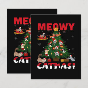 Meowy Chirstmas Enclosure Card