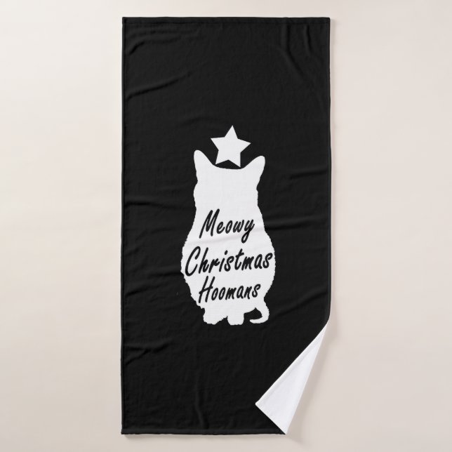 MEOWY Christmas (Serviette de bain)