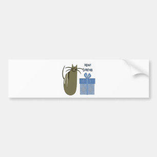 Meowy Christmas Bumper Sticker
