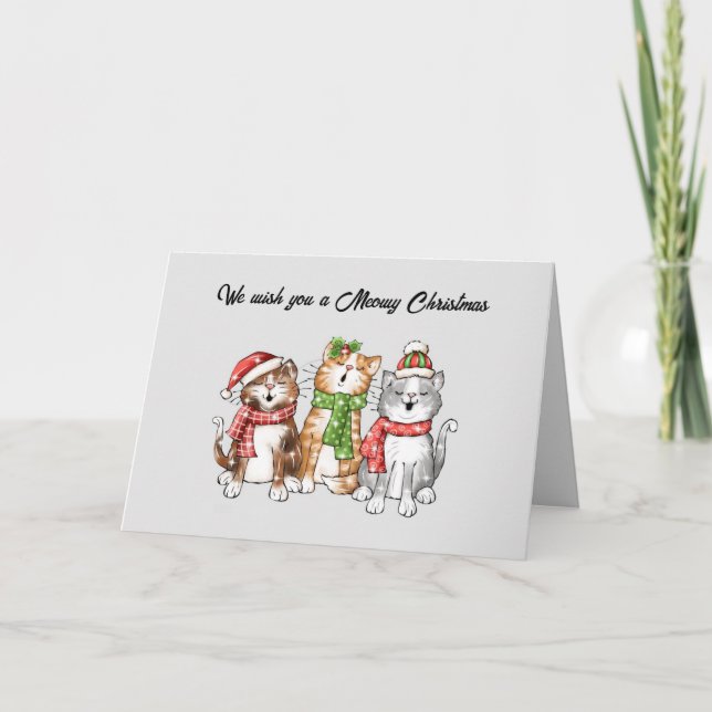 Meowy Christmas Card (Front)