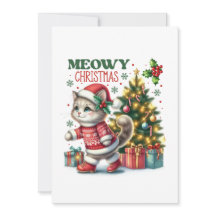 Meowy christmas Card