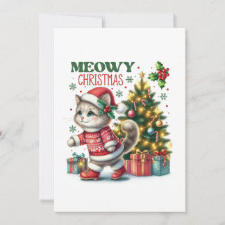 Meowy christmas Card 