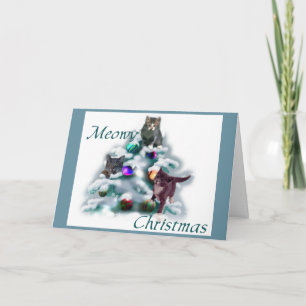 Meowy Christmas Card