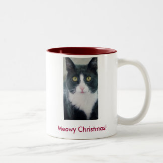 Meowy Christmas Cat Holiday Season Kitty Mug Funny