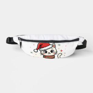 Meowy Christmas Cat Lover Funny Festive Holidays C Fanny Pack