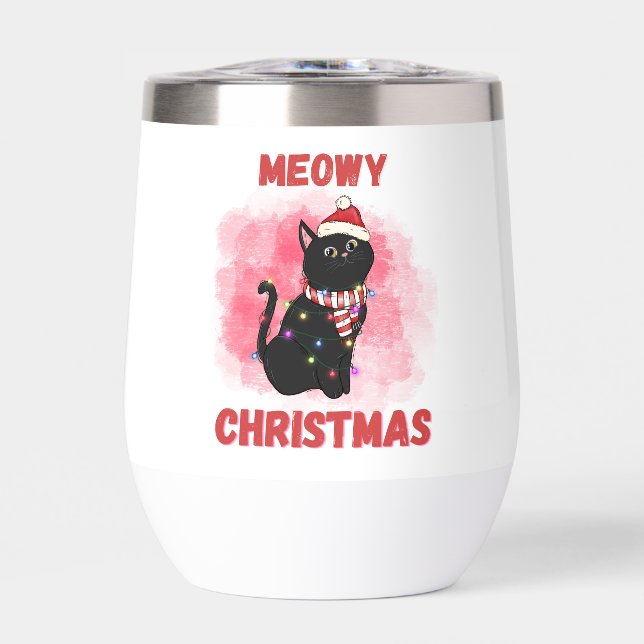 Meowy Christmas Cat Personalized (Front)