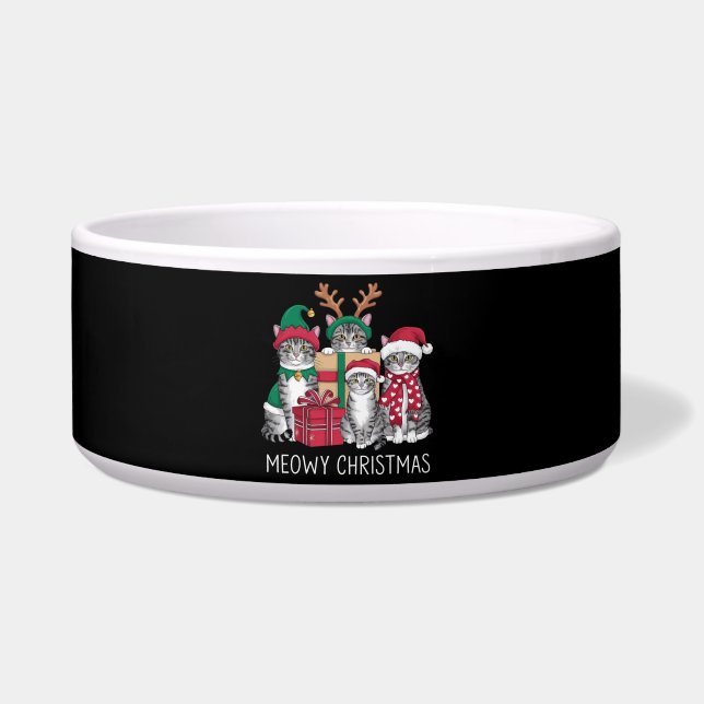 Meowy Christmas Cat Xmas Funny Cats Lover  (Front)