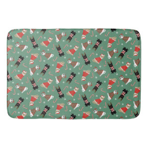 Meowy Christmas Cats Bath Mat