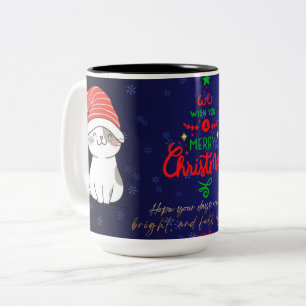 Meowy Christmas cats coffee funny mug