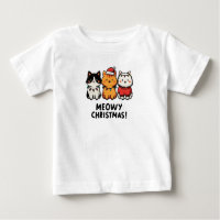 Meowy Christmas Cats Santa Hats