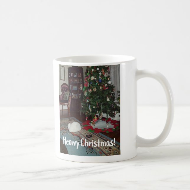 Meowy Christmas! Coffee Mug (Right)