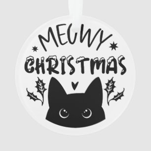 Meowy Christmas: Festive Cat  Ornament