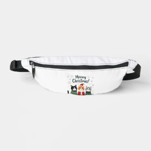 Meowy Christmas Funny Cat Christmas Holiday Xmas S Fanny Pack