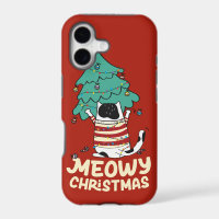 Meowy Christmas Funny Cat Lover 